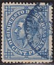 Spain 1876 Characters 10 CTS Blue Edifil 184